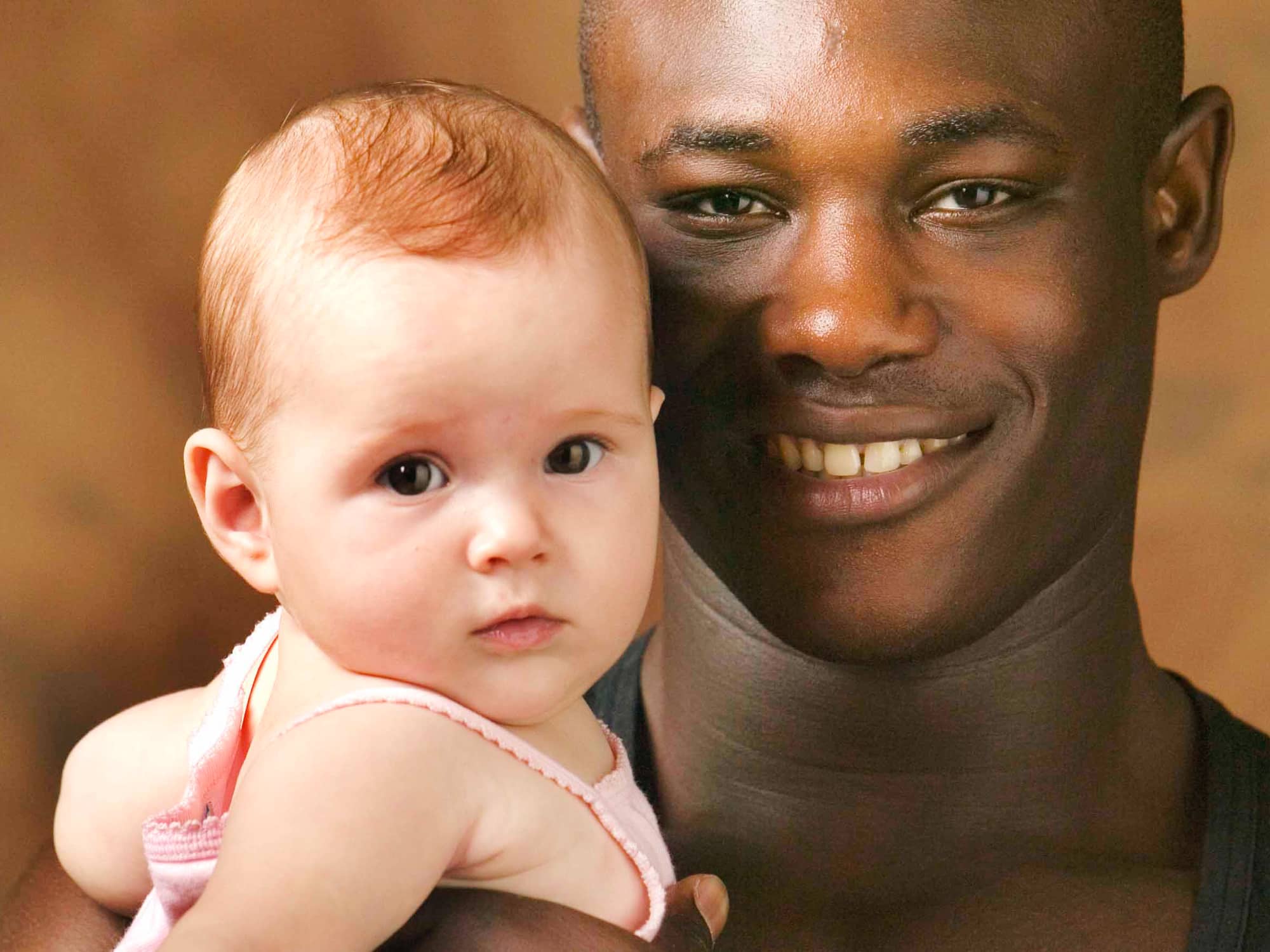Vader en baby